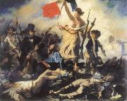 Eugene Delacroix liberty leading the people USA oil painting artist